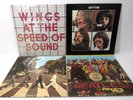 The Beatles Abbey Road Sgt. Peppers Club SMAS-2653 Let it Be, Wings Vinyl