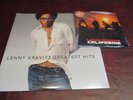 LENNY KRAVITZ RARE 45 SINGLE CALIFORNIA ORANGE VINYL +GREATEST HITS 180 GRAM SET