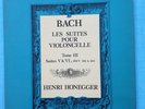 Bach - Suite pour violoncelle Tome III 3 - Henri Honegger -Valois MB 328 - 1972