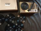 Philco Hip Pocket Portable 45rpm Record Player 5 Records Japan Doors VanMorrison