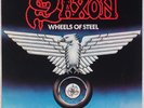 SAXON: Wheels of Steel US Carrere Hard Rock, Heavy Metal Vinyl LP NM-