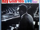 RAY CHARLES LIVE IN CONCERT RARE ORIG'64 ABC-PARAMOUNT MONO WHITE LABEL PROMO LP