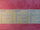 JACQUES DUMONT ' J. S BACHM, LES OVEUVRES POUR VIOLIN' CLOTH SLEEVE.BLUE LETTER