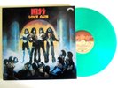 KISS LOVE GUN LP NEW U.K. IMPORT REPRESS GREEN VINYL ACE FREHLEY