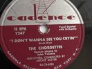 The Chordetts - 78rpm single 10-inch – Cadence #1247 Mr. Sandman