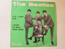 THE BEATLES -  P.S. I LOVE YOU  - I WANT TO HOLD YOUR HAND - MADE IN ITALY
