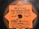 RCA Victor Home Recording January 1, 1935 Al Jolson Radio Broadcast Unique 78 E-