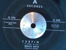SURF GARAGE 45 - BEACH BOYS - SURFIN /LUAU X Records RARE HEAR