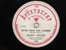 MUDDY WATERS Aristocrat-1306 78 rpm Train Fare Home/Sittin' Here And Drinkin VG+
