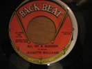 Jeanette Williams  All Of A Sudden / Mr Soft Touch 45 Northern Soul Back Beat DJ