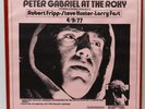 Peter Gabriel - At The Roxy - Robert Fripp - NM
