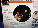 HMV ASD 475 *WHITE/GOLD* KENTNER /MENUHIN* BRAHMS /SCHUBERT VIOLIN SONATAS* MINT