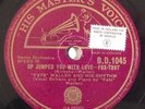 jazz 78 RPM FATS WALLER Up Jumped You With Love UK HMV 1045 E Romance A La Mode