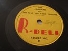 JAGUARS- R-DELL 78 RPM - THE WAY YOU LOOK TONIGHT / MOONLIGHT AND YOU- LISTEN