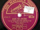 jazz 78 RPM FATS WALLER Bless You Your Feets Too Big UK HMV 52 E