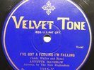 Annette Hanshaw I've Got A Feelin I;m Falling Velvet Tone 1915 78 RPM