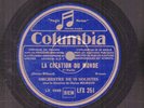 40c.  Darius Milhaud - La Creation du Monde (Milhaud) - Columbia LFX.251 & 252