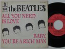 french SP 45rpm / the BEATLES / all you need is love / odéon FO 103 luxe