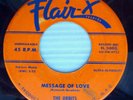 the ORBITS doowop original Flair-X 45 MESSAGE OF LOVE b/w I REALLY DO ct1566