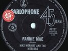 Max Merritt & Meteors ORIG OZ Promo 45 Fannie Mae VG+ ’66 Parlophone Garage R&B