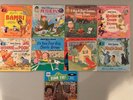 Vintage Walt Disney-Disneyland Book and Record lot-Bambi-Pooh-Peter Pan-33 1/3