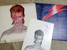DAVID BOWIE ALADDIN SANE 3T 3T 1ST UK PRESS LP WITH INNER & FAN CLUB INSERT RARE