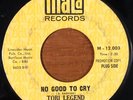 SOUL 45  TOBI LEGEND  NO GOOD TO CRY HEARTBREAKER MALA PROMO RARE VG+/VG