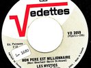 MFD IN CANADA FR QUEBEC GARAGE ROCK 45 RPM LES MYSTICS : MON PERE EST MILLIONN