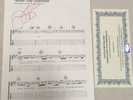 Jon Bon Jovi Music Sheet NEVER SAY GOODBYE Signed DECEASED ESTATE