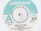 Cats Eyes - Where is She Now - Tom Drum - Deram - UK Psych demo vinyl single