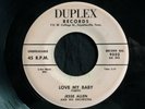 Jesse Allen, Duplex 9003, Love My Baby & After A While, GREAT  Blues sound