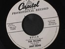 PAUL WILLIAMS: Rock It Davy Crockett / Hello 45 (dj, clean VG) Blues & R&B