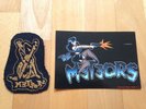 THE METEORS Patch / AUFNÄHER & card PSYCHOBILLY Demented Are Go Batmobile Skitzo