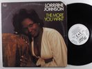 LORRAINE JOHNSON The More You Want PRELUDE LP VG+ wlp