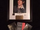 David Bowie Hand signed HEATHEN 8x10 FRAMED with COA gold Plaque PASS/POSTCARD