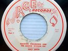 HUEY SMITH rare orange on white ACE 45 ROCKING PNEUMONIA & BOOGIE WOOGIE FLU D84