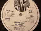 Rod Stewart LP Gasoline alley UK Large vertigo swirl 1st Press Textured Cover