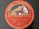 Adolf Busch Rudolf Serkin Bach Violin Sonata French HMV DB 1434
