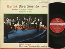 CS 6332 FFSS BB Bartok, Divertimento, Barshai, Moscow Chamber Orch. = SXL 6026