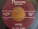 Halloween Exotica Surf Instro 45 The Four Sharps - Safari HEAR  Darrow