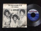 THE SUPREMES YOUR HEART BELONGS TO ME RARE PICTURE SLEEVE ORIG 62 MOTOWN SOUL 45