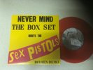 SEX PISTOLS..NEVER MIND THE BOX SET  BELSEN DEMO..RARE RED VINYL SINGLE..EX+ CON