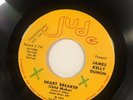 VINTAGE VINYL RECORD JAMES KELLY DUHON HEART BREAKER 45 RPM JUDE 741 DEMO
