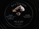( Collector’s RARE LABEL) Elvis Presley 78rpm Don’t Be Cruel / Hound Dog 20-6604
