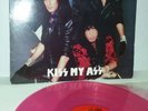 KISS - Kiss My Ass Live Animalize COSMOS STILETTO Pink Vinyl LP Record NM / VG+