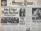 Beatles/Lennon NM FIRST PRESS SOMETIME IN NEW YORK CITY 2 LP SET/ETCHED D.W.