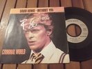 david BOWIE autograph 45t CRIMINAL WORLD * signed live concert 2002 PARIS rare