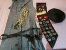 Vintage Junior Girl Scout Uniform - Dress/Sash/Hat/Bracelet/Belt