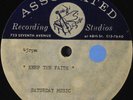 LARRY WEISS (AMERICAN BREED): Keep The Faith / Blank 45 (acetate, small tol, un