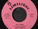 MARV MARTIN: Way Down / Don't Misjudge Me 45 (killer  grease pen in dead wax)